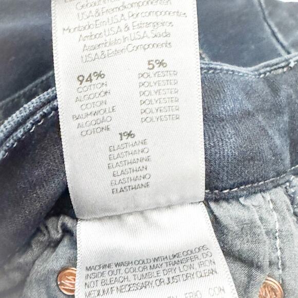 Mother High Waisted Looker Ankle Fray Last Call Dark Wash Denim Jeans Size 28 - Picture 7 of 10